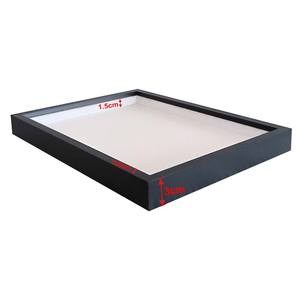 3D hiệu ứng bất kỳ kích thước MDF gỗ khung ảnh chiều sâu 1.5cm 3cm 5cm sâu với plexi tường kính treo gỗ bóng hộp tự làm - Product Image 3