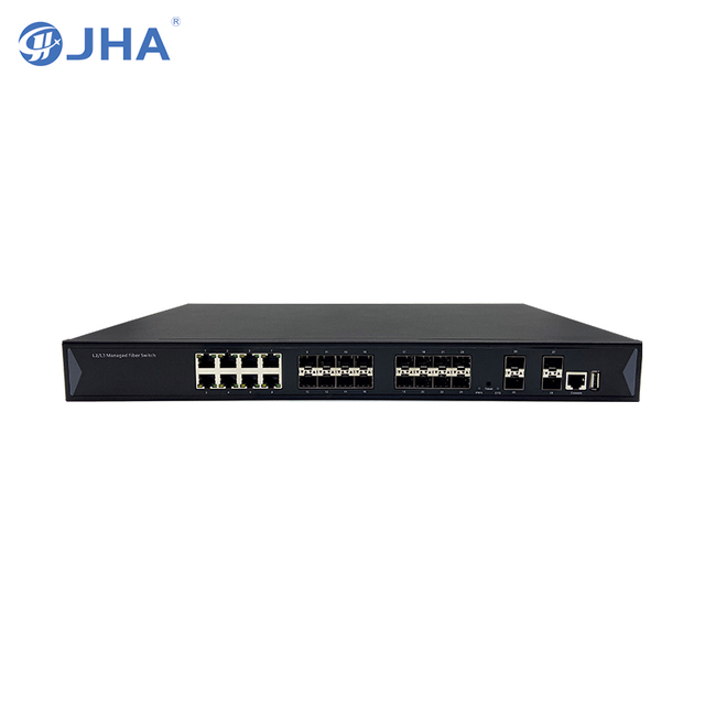 10G Managed Fiber Ethernet Switch, with 4 1G/10G SFP+ Slot and 16 10/100/1000Base-T(X) Ethernet Port+8 1000Base-X SFP Slot