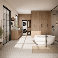Meuble de salle de bain sur mesure en gros, meuble de rangement moderne pour salle de bain, fournisseur d'usine