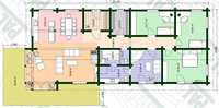 Kit cabane en bois rond casas de jardin pré fabricadas maisons économiques maison modulaire moderne à ossature en bois