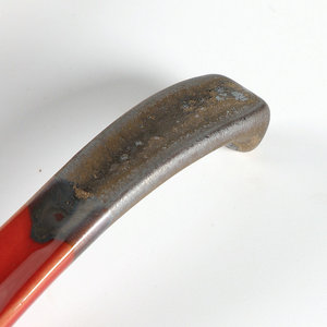 Ceramic <b>Serving</b> <b>Spoon</b> Red Glaze Short Handle Traditional Chinese Style Durable For Restaurant Use - Product Image 4