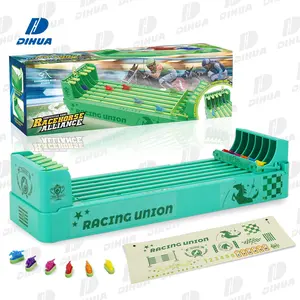Juego de Carreras de Caballos en Miniatura con 6 Caballos a Pilas para Niños, Juego de Derby de Mesa y Competiciones Interactivas - Product Image 1