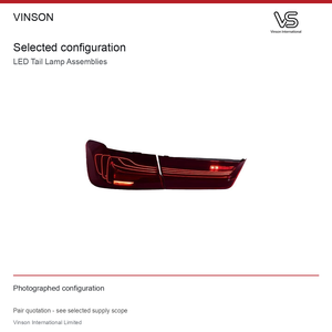 Paires de feux arrière LED pour BMW Série 3 G20 G28 2020-2023 Configuration photographiée - Product Image 1