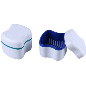 <b>Denture</b> Case Double Layer Tooth <b>Box</b> 78x88x80mm Plastic Portable Storage For <b>Dentures</b> And Retainers - Product Image 5