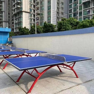 Mesa de Ping Pong Resistente a la Lluvia para Exteriores, Tablero de 18 mm, Marco de 40x60 mm, Duradera para Escuelas, Parques y Comunidades, Estándar de Guangdong - Product Image 4