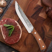 Ensemble de couteaux de chef en acier inoxydable de haute qualité manche en bois d'origine Offre Spéciale boucher forgeage lame couteaux de cuisine