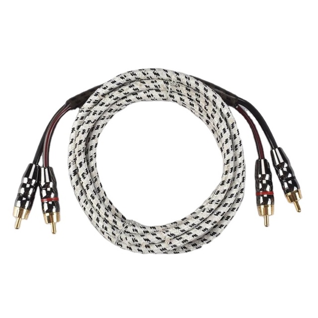 High Quality Stereo Audio Cable Custom Pure Oxygn-free Copper Car Audio RCA Cables