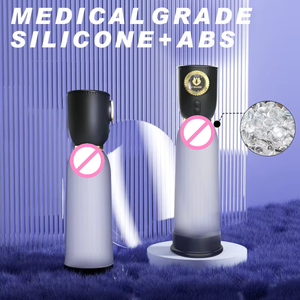 Time Lord Pompe à pénis électrique multi-vitesses réglable en silicone, étanche et écologique, pour auto-stimulation masculine - Product Image 3