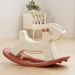 Caballo Balancín de Plástico Cómodo para Bebés, Juguete para Montar, Decoración para Sala de Estar, Venta al por Mayor - Product Image 1