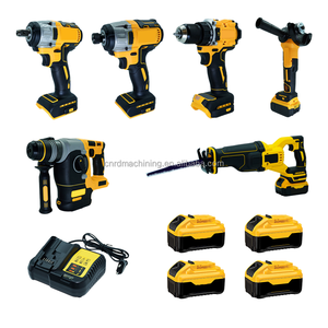 Perkakas Listrik Tanpa Kabel 20V Brushless 6-in-1 Combo Kit dengan Pengisi Daya untuk Kontraktor dan Perbaikan Rumah - Product Image 1