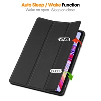 Funda de Cuero PU OMEVE para Xiaomi Redmi Pad Pro de 12.1 Pulgadas con Soporte para Lápiz, Funda Protectora para Tablet con Soporte Tríptico Inteligente de TPU Suave a Prueba de Golpes