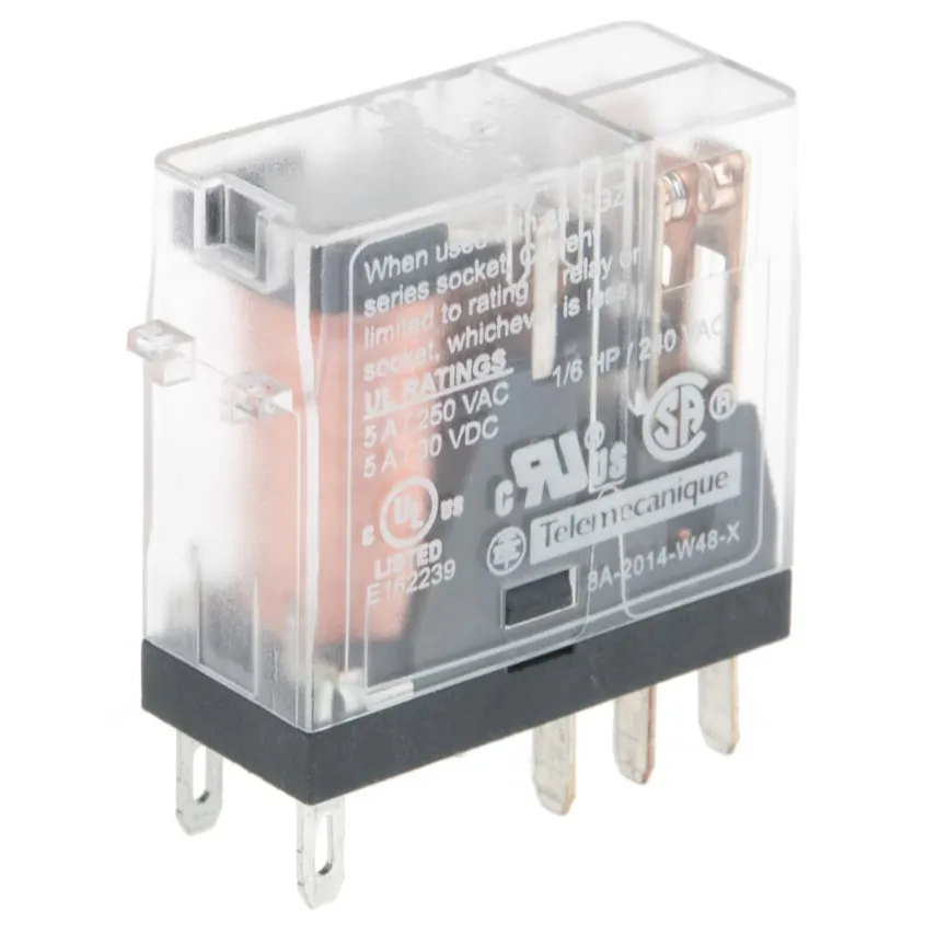 RXG25BD Power Relay 24V DC Coil Voltage Switching Current 5A Double Knife Double Throw Relay for Schneider Electric