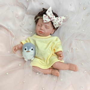 Adorabili capelli con radici a mano in Silicone per neonati rinati da 12 pollici realistici per bambolina appesantiti dettagli anatomici del corpo - Product Image 5