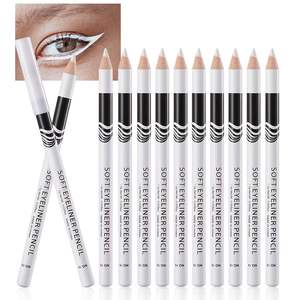 Crayon Eyeliner Blanc, Eyeliners Blancs, Crayons Maquillage Waterproof Longue Tenue, Outils de Maquillage Beauté pour Femmes - Product Image 1