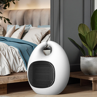 Chauffage miniature en céramique PTC à économie d'énergie 800W pour usage domestique, radiateur portable à chauffage rapide avec thermostat réglable