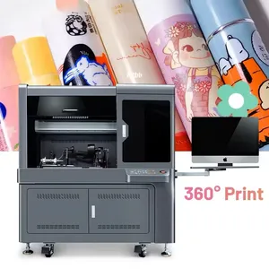 백금 프로 산업 UV 실린더 병 골프 공 자동 펜 화장품 인쇄 UV 실린더 인쇄기 프린터