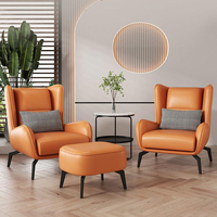 Canapé simple moderne de haute qualité Ensemble de chaises d'appoint Lounge Mobilier de maison Salon de luxe Fauteuil inclinable en cuir paresseux