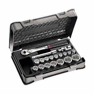 Jeu de clés à douille de 606 1/2 pouces avec cliquet et embouts pour réparation automobile - Product Image 1