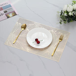 حصير طاولة بيديزي بلاستيك مقاوم للحرارة من كلوريد البولي فينيل لديكور المنزل - Product Image 2