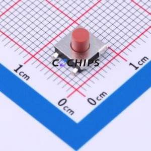 TS-1080S-A7B3-D2 Tactile Switch SMD Switch Single Pole Single Throw Round Button 2.5N Vertical Mount - Product Image 1