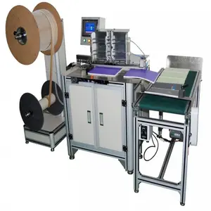 Máquina de encuadernación Manual para libros, anillo doble, alambre suave, semiautomático, DWC-520A, certificado CE