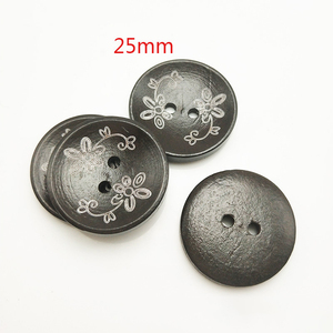 Giá Rẻ Gỗ Tự Nhiên Thủ Công Nút 25 Mm 2 Lỗ Gỗ Trang Trí In Nút Cho Quần Áo - Product Image 5
