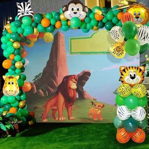 Animal Theme lion Tiger Giraffe Aluminum Foil <b>Balloons</b> Set Birthday Party Decorative Latex <b>Balloons</b> Animal Foil <b>Balloons</b> - Product Image 4