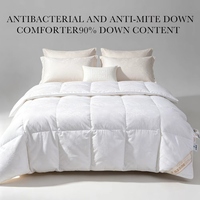 Couette en duvet de canard toutes saisons, taille Queen, blanche, douce, chaude et respirante, ensemble de literie pour la maison