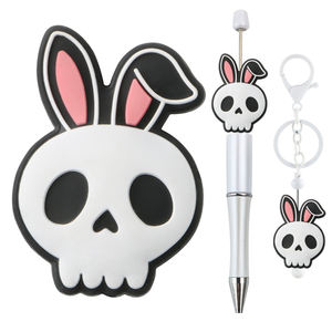 Nueva venta al por mayor sin BPA fácil <span class=keywords><strong>de</strong></span> atar bebé DIY collar pulsera <span class=keywords><strong>Bad</strong></span> <span class=keywords><strong>Bunny</strong></span> personaje encantos Pascua Focal cuentas para bolígrafos - Product Image 2