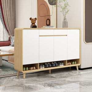 Étagère à <span class=keywords><strong>chaussures</strong></span> en bois moderne avec étagères réglables et <span class=keywords><strong>banc</strong></span> pour le salon, meuble de rangement pour <span class=keywords><strong>chaussures</strong></span> - Product Image 1