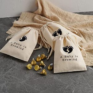 Biểu Tượng Tùy Chỉnh Cá Nhân Đầy Màu Sắc Mềm Vải Calico Vải Cotton Tự Nhiên Dây Kéo Túi Bụi Với Chuỗi Đôi - Product Image 6