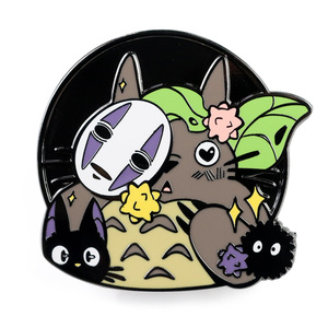 Chất Lượng Cao Giá Rẻ Kim Loại <span class=keywords><strong>Studio</strong></span> <span class=keywords><strong>Ghibli</strong></span> Kim Cương Kinh Dị Joke Tarot Pin Men - Product Image 1