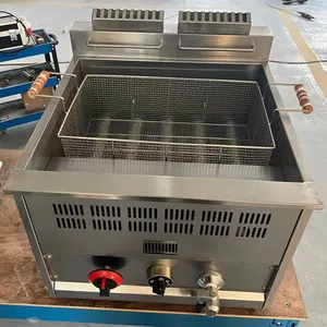 China Commerciële Friteuse Gas Friteuse Temperatuur Gecontroleerde 16L Friteuse