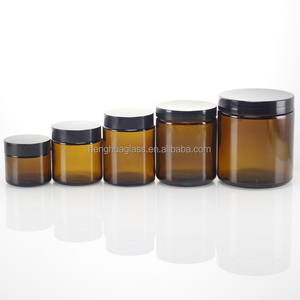 <span class=keywords><strong>Pot</strong></span> en verre ambré de haute qualité à large ouverture et bord droit, 250 ml, 500 ml, <span class=keywords><strong>pot</strong></span> à bougie en verre de 120 ml, 150 ml avec couvercle en aluminium - Product Image 5