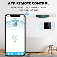 Interrupteur mural intelligent Tuya WiFi 40A pour chauffe-eau haute puissance, en verre tactile, pour chaudière, produits domotiques