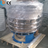 Machine de tamisage vibrante circulaire électrique chinoise avec moteur autonettoyant et boule rebondissante pour tamis à farine de maïs en acier inoxydable