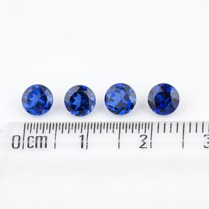 YASHEE - Piedra preciosa de zafiro azul, corte brillante redondo de 5x5 mm, piedra natural suelta para la fabricación de joyas - Product Image 4