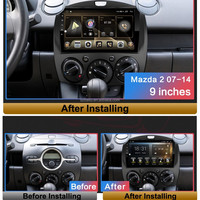 Autoradio Android pour Mazda Demio 2007-2013, lecteur multimédia de voiture, GPS, navigation, autoradio, stéréo