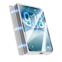 Étui de téléphone magnétique avec béquille pour iPhone Duo, protection d'écran intégrée, protection complète de la charnière, coque de téléphone antichoc LZ330