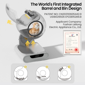 Litière automatique intelligente pour chat avec WiFi, contrôle tactile, faible bruit, auto-nettoyante, livraison en 5 jours et accessoires - Product Image 4