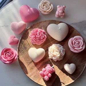 Amor baixa temperatura rosa vermelha pequena vela humor peônia flor vela dia dos namorados vela perfumada - Product Image 1