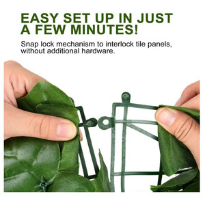 Wholesale Durable Eco-Friendly Waterproof <strong>Plastic</strong> PVC <strong>Green</strong> Leaf Hedge <strong>Fence</strong> 7ft Height Outdoor Home Garden Privacy Decoration - Product Image 5