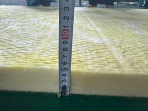 <strong>ISO</strong> Certified 25mm Thick <strong>Glass</strong> <strong>Wool</strong> India Fireproof Fiberglass <strong>Wool</strong> Felt Foil Soundproof Metal for Exterior Construction - Product Image 3