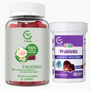 Migliori vitamine per bambini OEM quotidianamente per bambini multivitaminici gommosi per la salute generale con vitamina A, B12, D3, E, & K & Omega 3 olio di pesce - Product Image 1