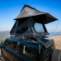 Tente de toit rigide triangulaire en aluminium pour 4 saisons, imperméable, pour camping, SUV, 4x4