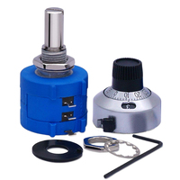 Potentiomètre rotatif à fil bobiné WXD3590, rhéostat 1K 2K 5K 10K 20K 50K 100K Variantes