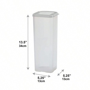 Bread Storage Box Rectangle Airtight Plastic Lid Bread Dispenser Toast Organizer - Product Image 3
