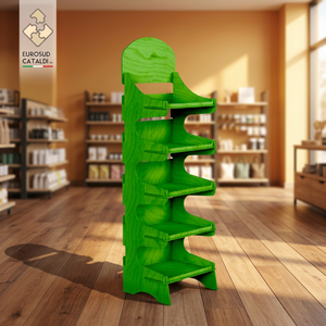 Incredibile mostra in legno Made in Italy betulla altezza 175 cm per negozi e supermercati - Product Image 3