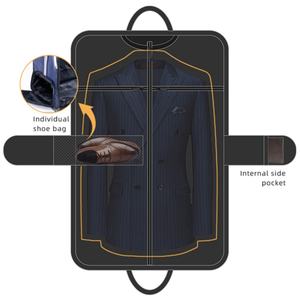 2024 Factory 2 in 1 Custom logo Polyester Weekender <b>Garment</b> Suit <b>Bag</b> Convertible Carry Travel Waterproof Large GYM <b>Garment</b> <b>Bag</b> - Product Image 4