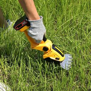 Taille-haie électrique sans fil à batterie lithium, cisailles à gazon portatives avec lame SK5 de 21 cm, rouge, pour gaucher, pour jardin - Product Image 5